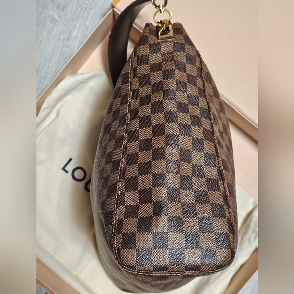 SOLD!!! Authentic Pre-Loved Louis Vuitton Damier Ebene Portobello GM Hobo - Picture 4 of 13